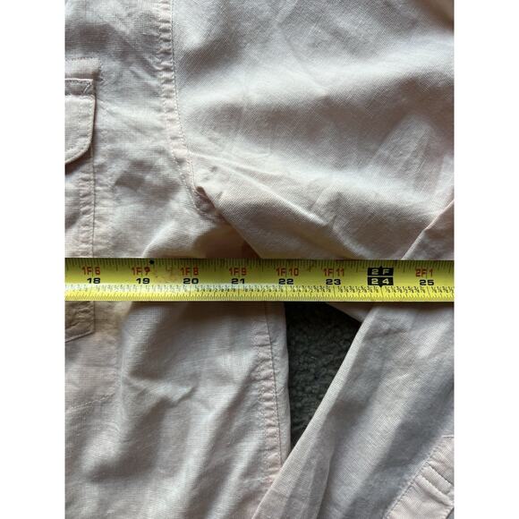 Patagonia Men's Long-Sleeved Cayo Larg II Shirt Travel Multi Pocket Light Pink - Picture 5 of 8